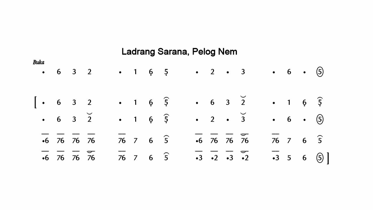 Sarana Pelog 6