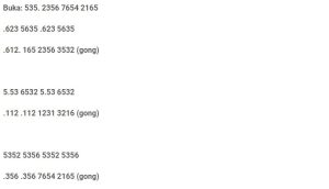 Notasi Ladrang Runtung Pelog 5