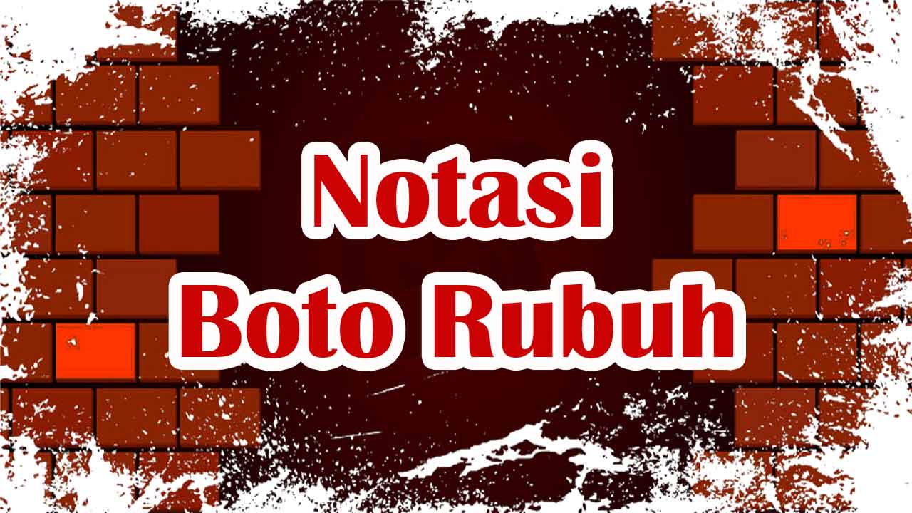 Notasi dan Lirik Boto Rubuh Gamelan