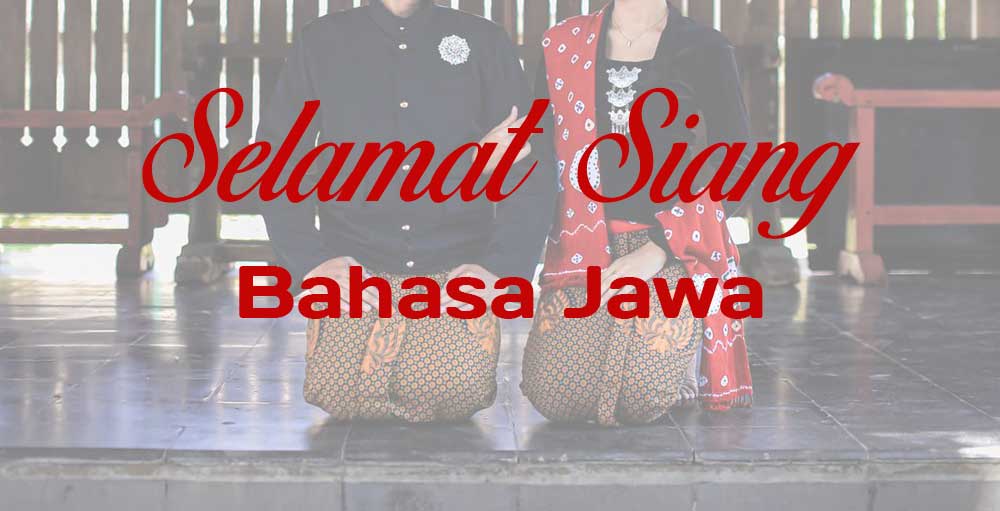 Contoh ucapan selamat siang bahasa Jawa halus tema belanja ke pasar