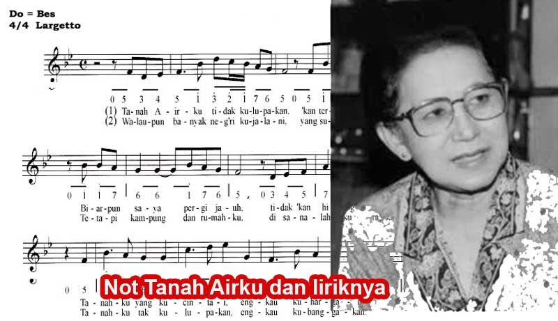 Not Tanah Airku dan liriknya
