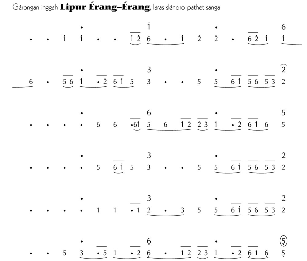 Gerongan Lipur Erang erang Slendro 9