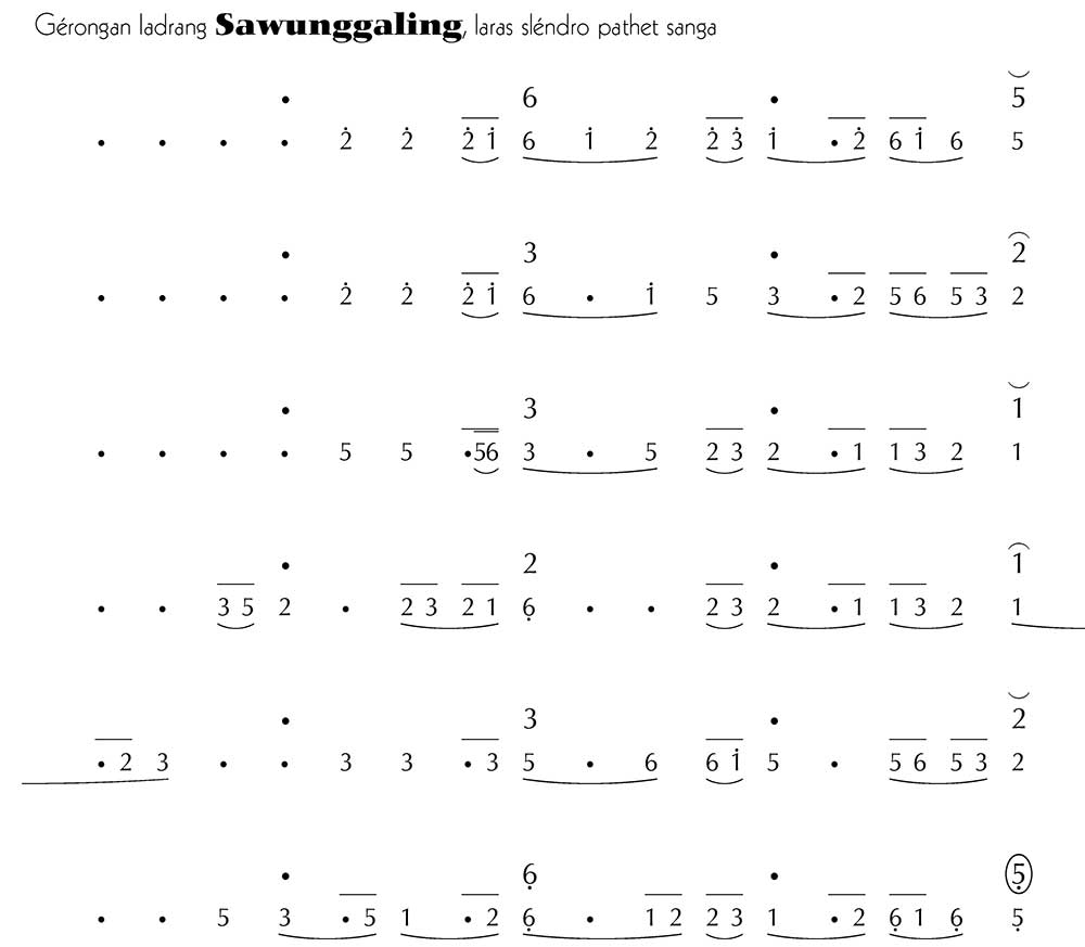 Gerongan Sawunggaling Slendro 9