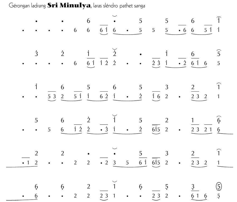 Gerongan Sri Minulya Slendro 9