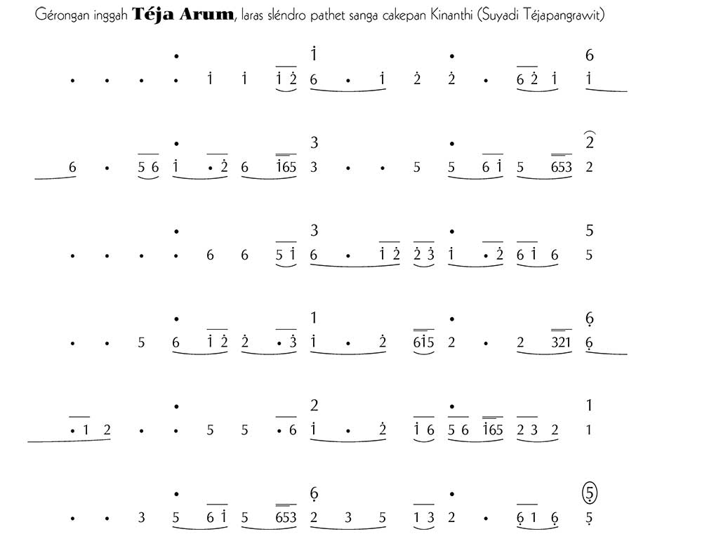 Gerongan Teja Arum Slendro 9
