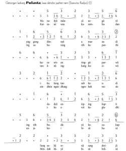 Notasi Gerongan Pulasta Slendro 6