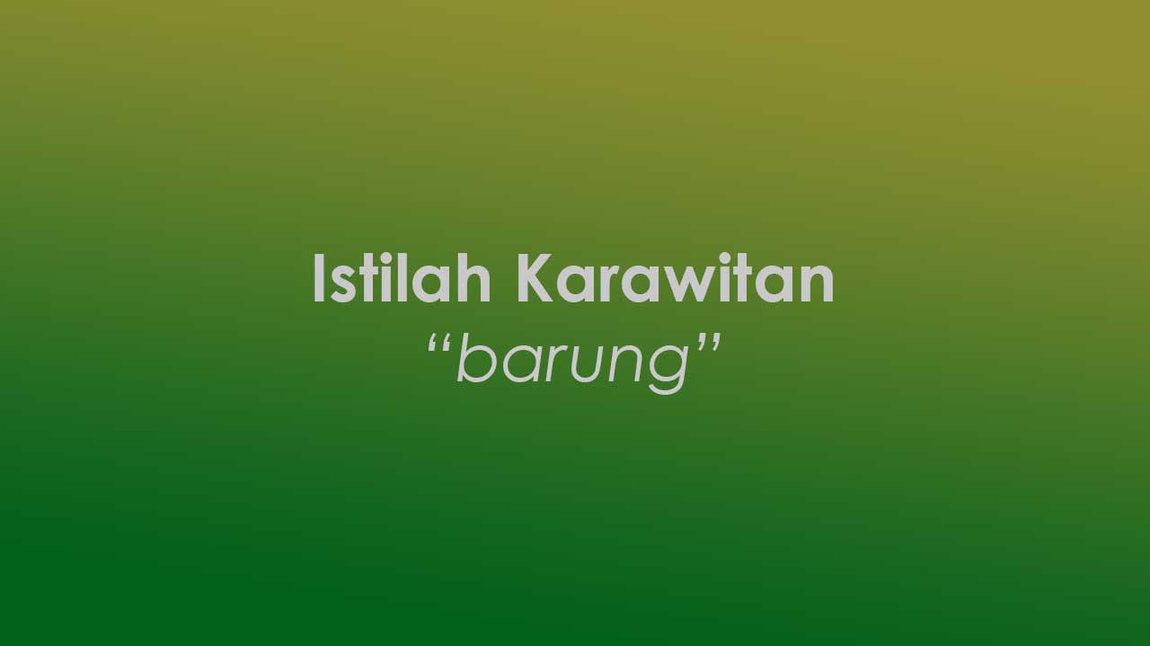 Apa yang dimaksud barung dalam karawitan?