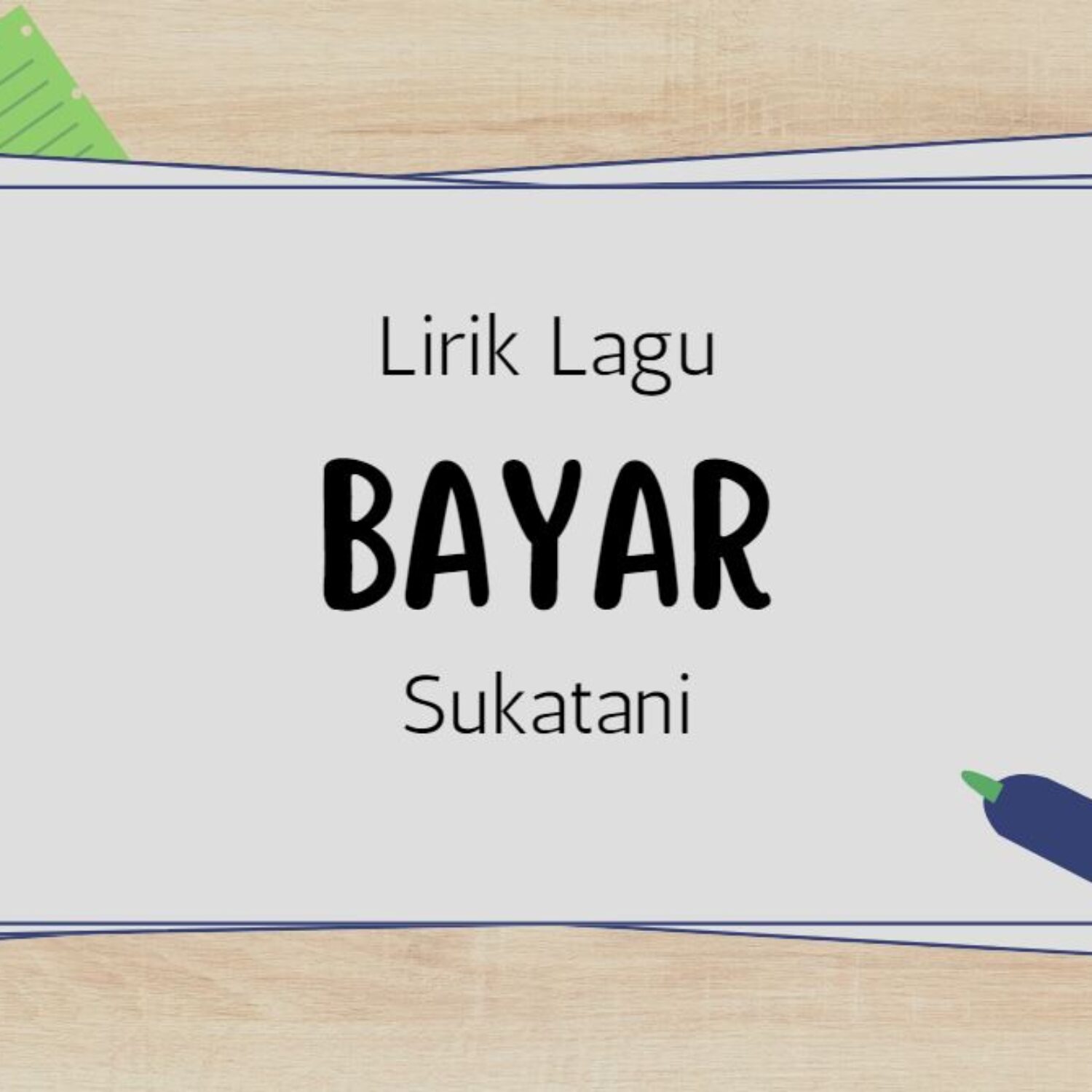 Lirik Lagu Bayar Dari Sukatani Band