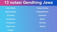 13 notasi Gendhing Jawa