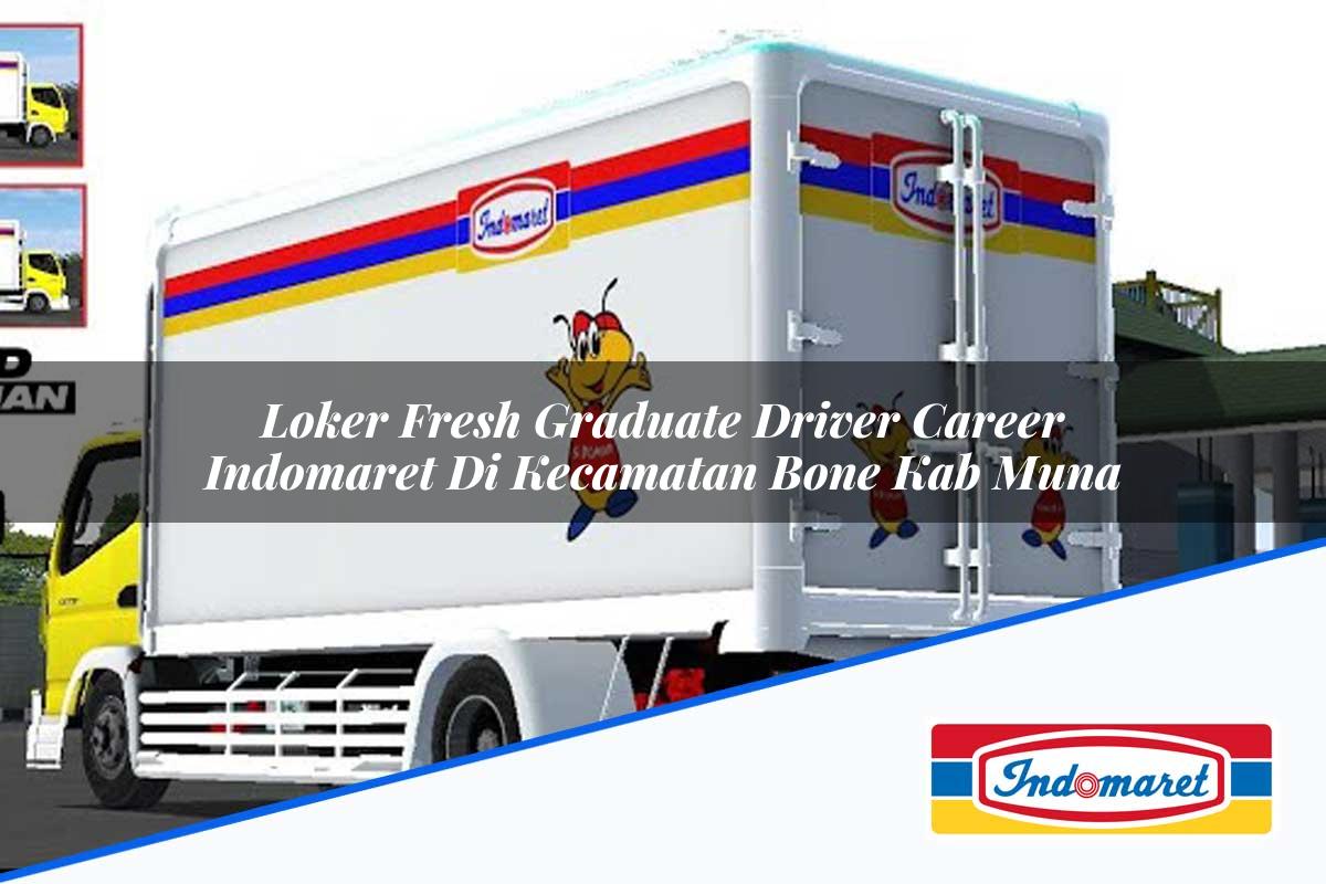 Loker Fresh Graduate Driver Career Indomaret di Kecamatan Bone, Kab. Muna Tahun 2025